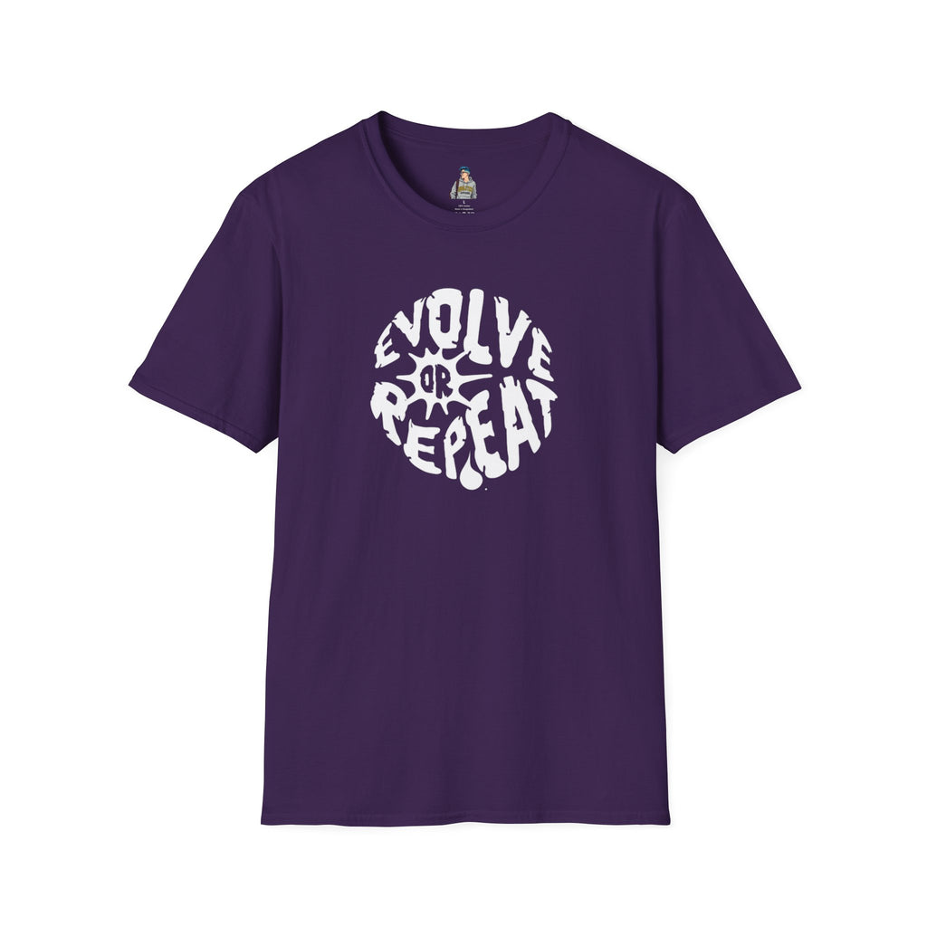 Evolve or Repeat Unisex Softstyle T-Shirt - Modern Inspirational Tee