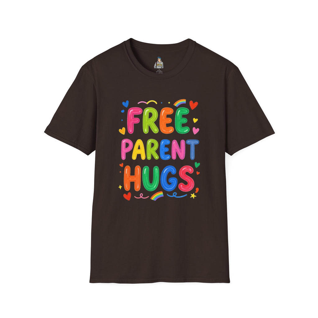 Free Parent Hugs T-Shirt — Colorful Affirming Pride