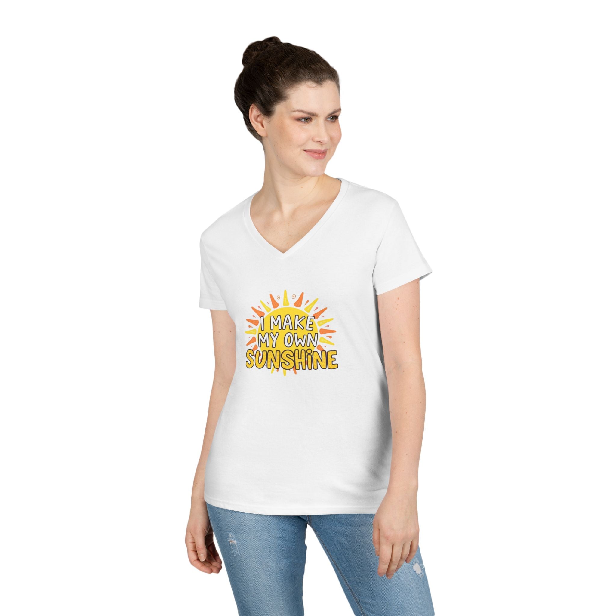 I Make My Own Sunshine Ladies' V-Neck T-Shirt