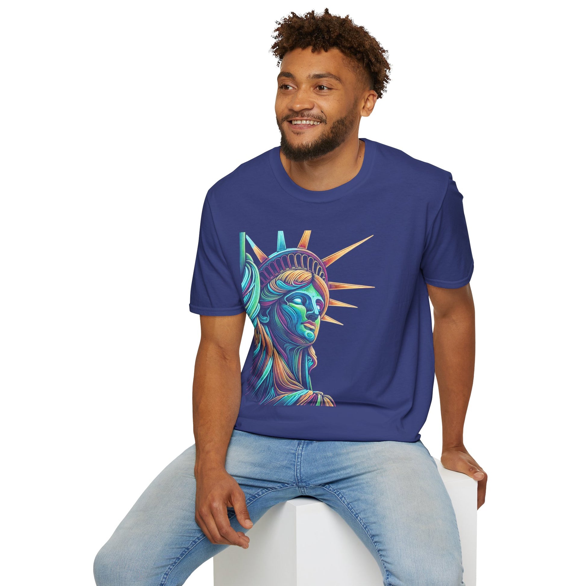 Lady Liberty - Softstyle Unisex T-Shirt