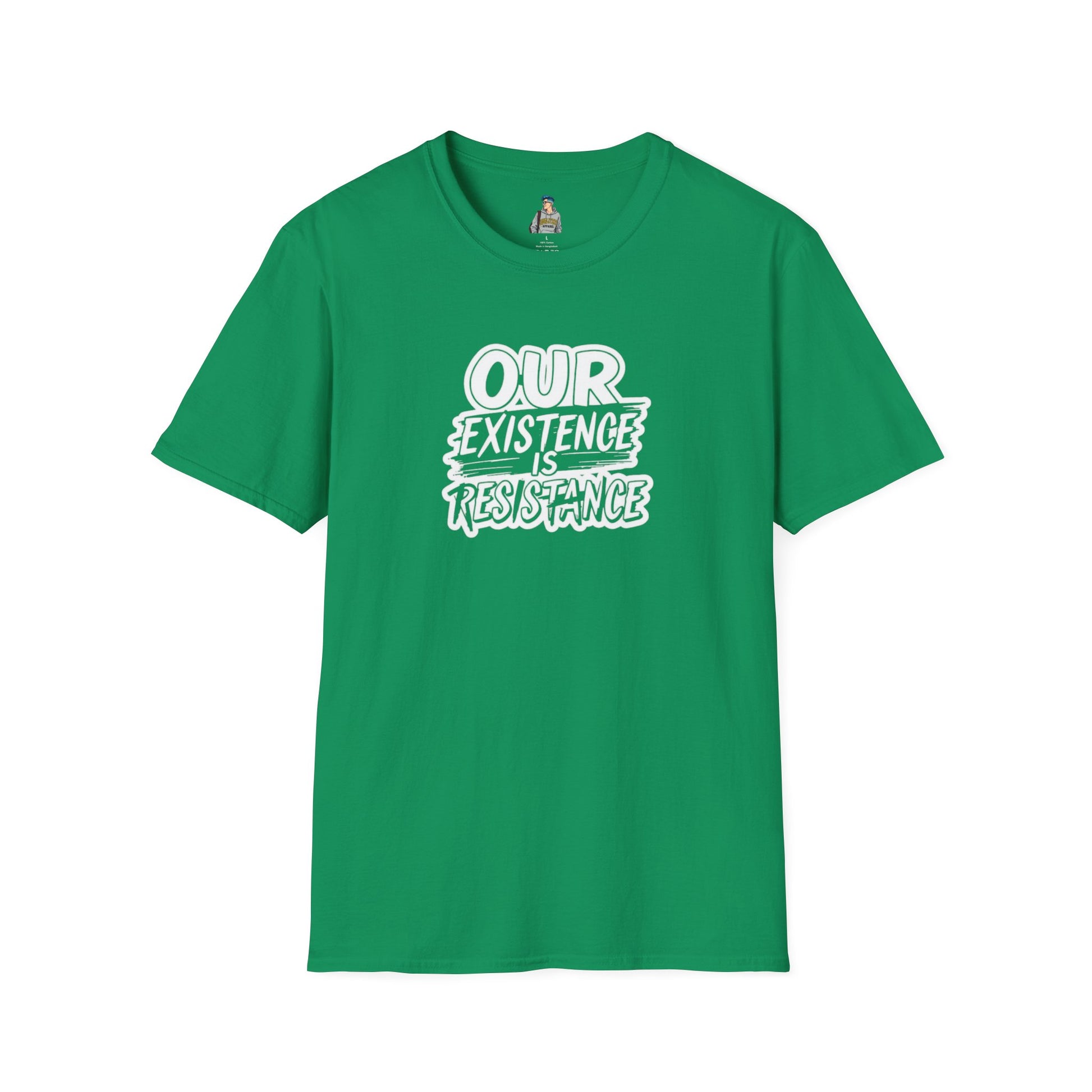 Unisex Softstyle T-Shirt - "Our Existence is Resistance" Statement Tee