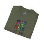Queer People Belong Everywhere t-shirt
