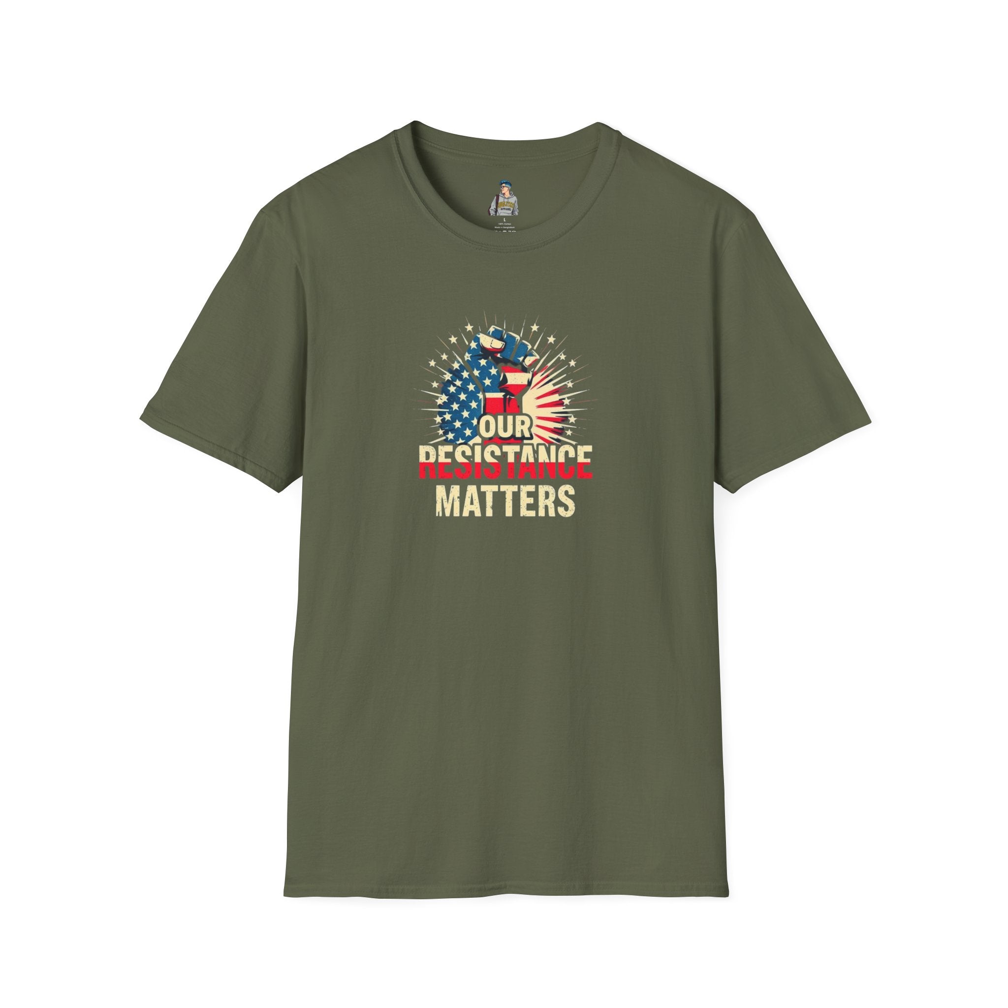Patriotic Activism T-Shirt - Our Resistance Matters & Save Democracy Designs