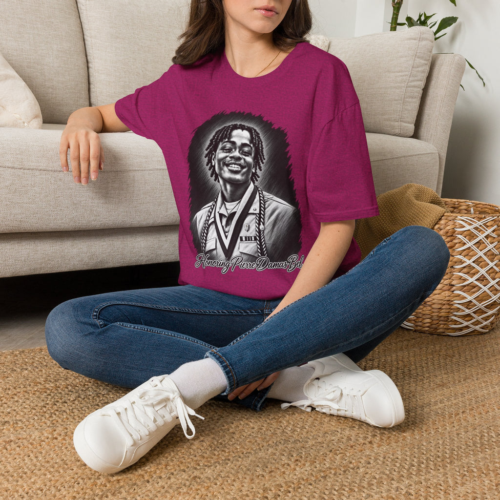 Smiling Portrait Front - In Memory of Pierre Damas Bel T-Shirt