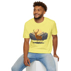 Mountain Sunset Deer Unisex Softstyle T-Shirt