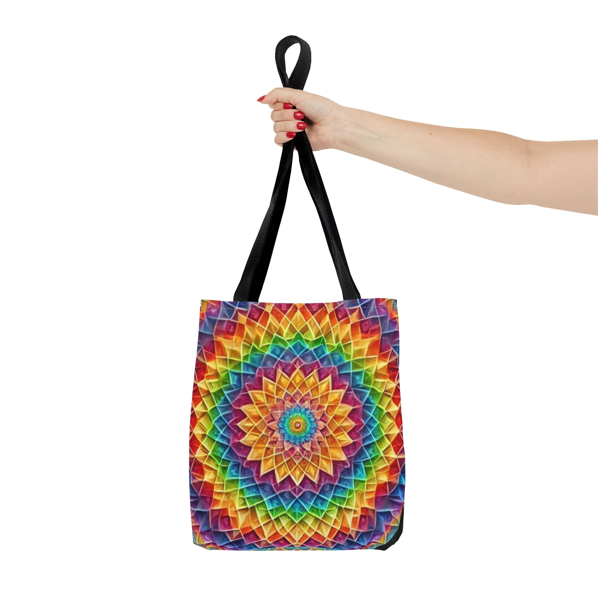 Rainbow Mandala Tote Bag
