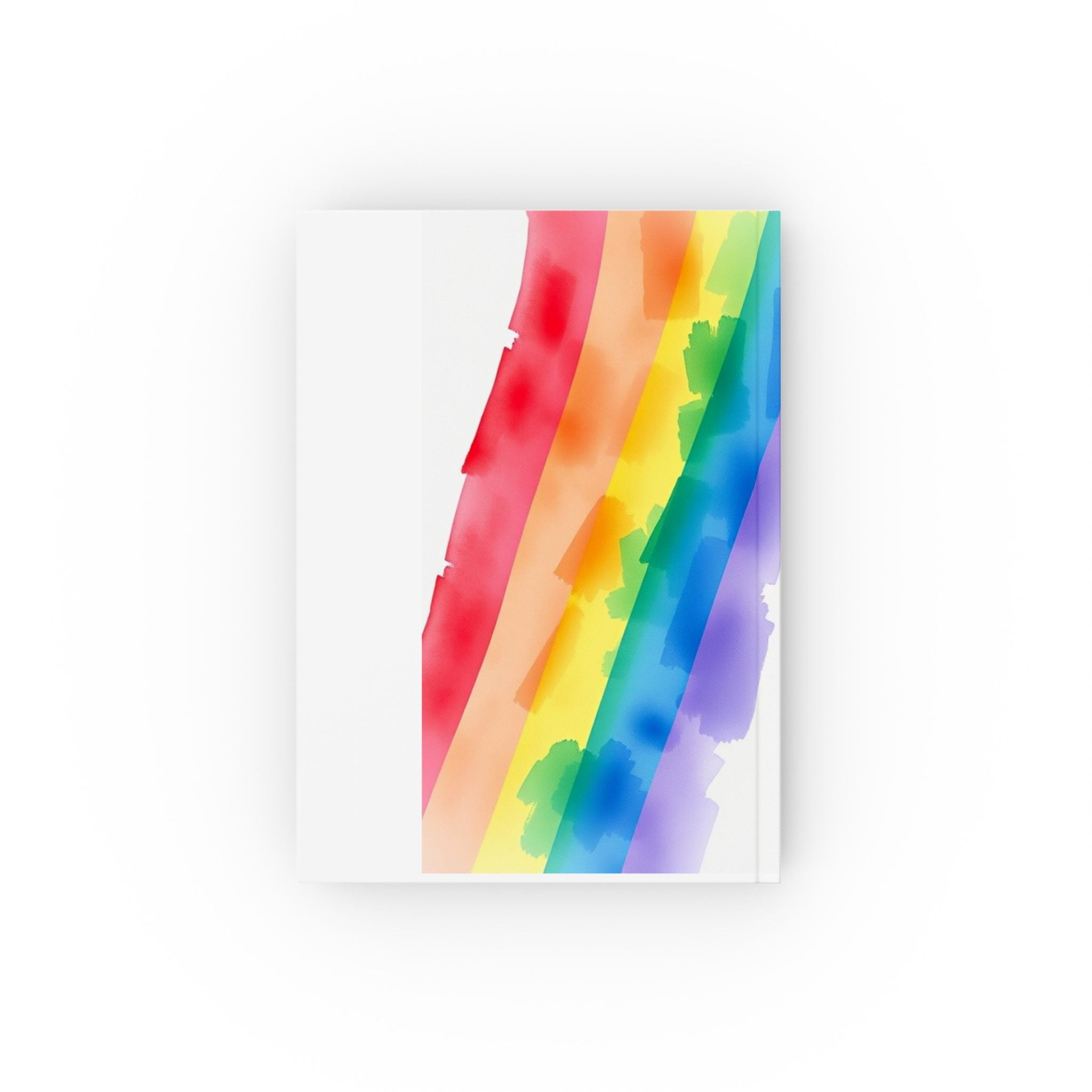 Watercolor Rainbow Hard Backed Journal - Perfect for Gifts, Journaling, and Celebrations