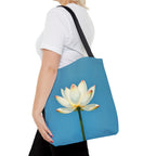 White Lily on Canvas Design - Tote Bag