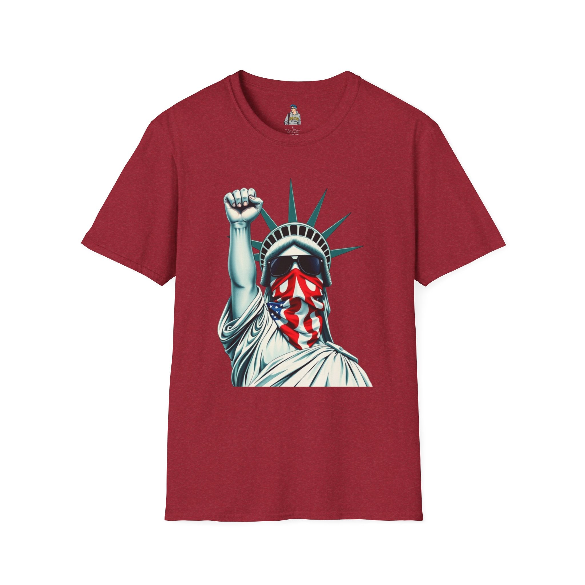 Resist - Patriotic Statue of Liberty T-Shirt - Unisex Softstyle Tee