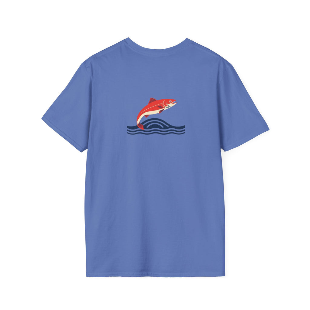 Jumping Salmon Native Pride Softstyle Unisex T-shirt