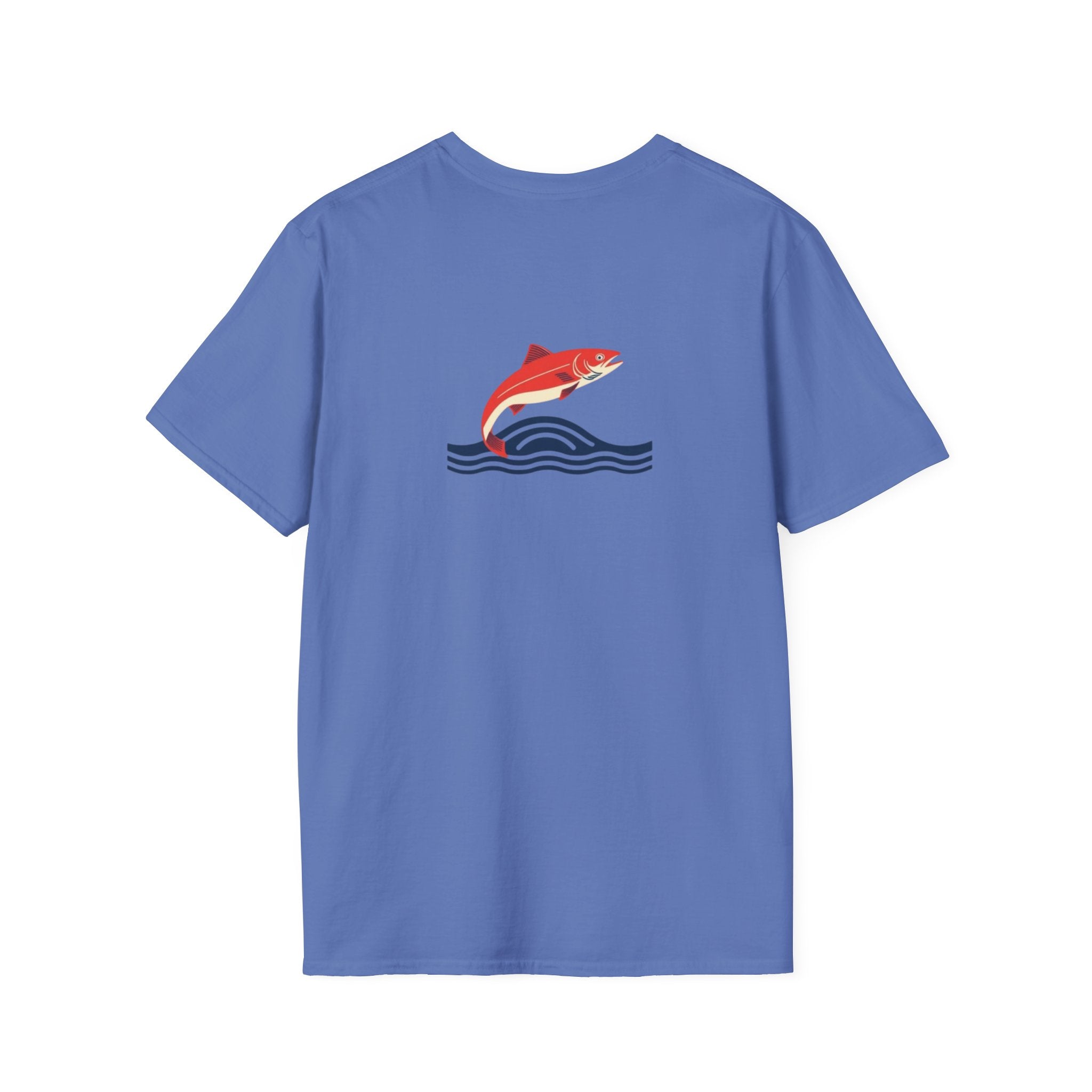 Jumping Salmon Native Pride Softstyle Unisex T-shirt