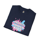 Protect Trans Kids Unisex Softstyle T-Shirt - Supportive LGBTQ+ Apparel