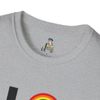 Vibrant LOVE Design for Pride Unisex Softstyle T-Shirt