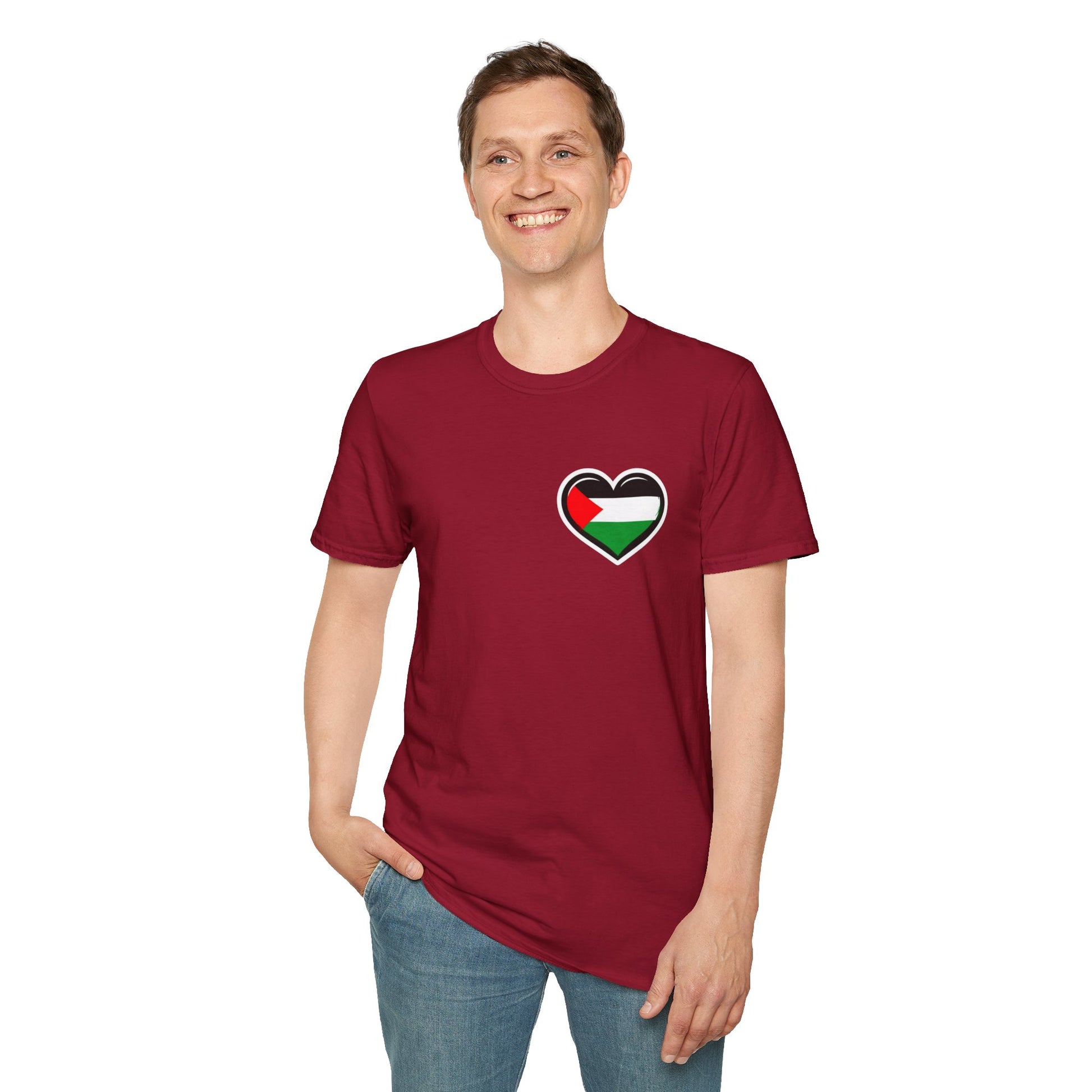 Unisex Softstyle T-Shirt: Stand with Gaza & We Are All Palestine Graphic Tee