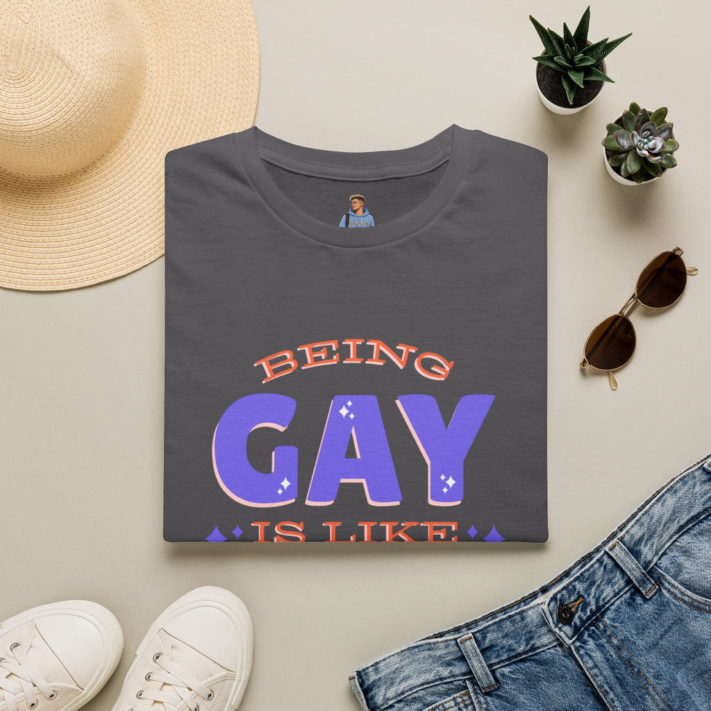 Being Gay Is Like Glitter Pride Tree Las Vegas T-Shirt