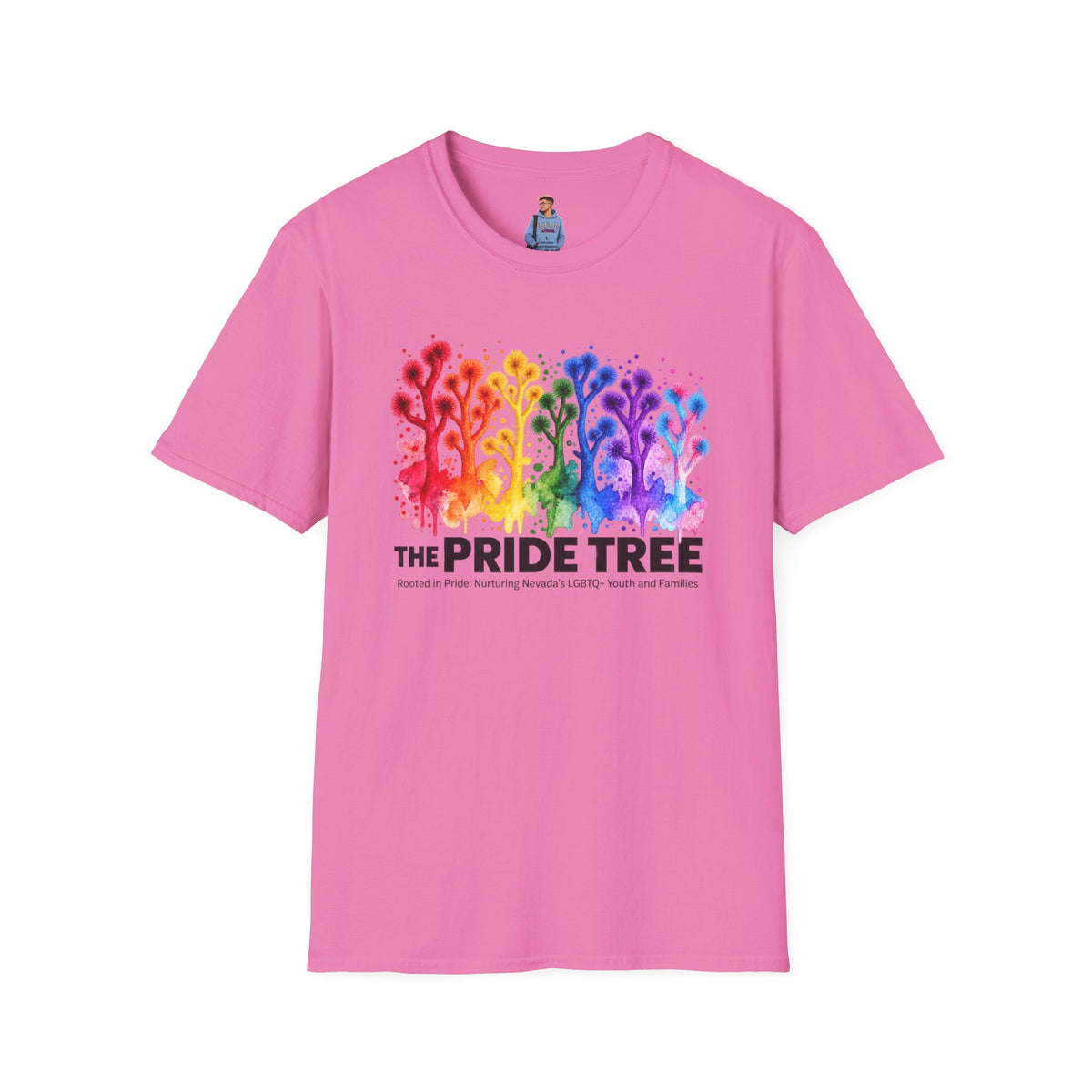 Pride Tree Las Vegas T-Shirt - Black Text