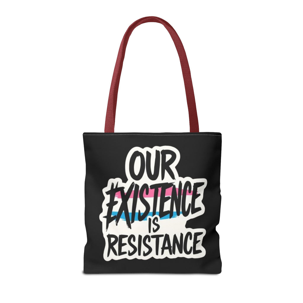 Our Existence Is Resistance Trans Protest Tote Bag