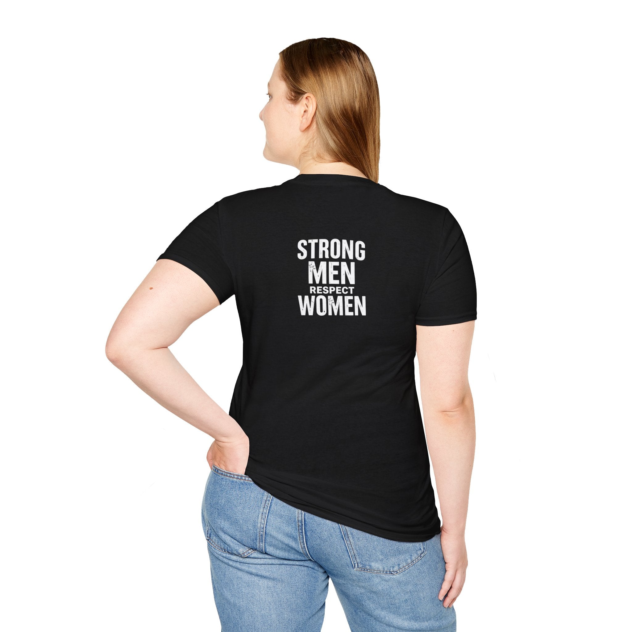 I Am The Bear, Strong Men Respect Women Unisex Softstyle T-Shirt