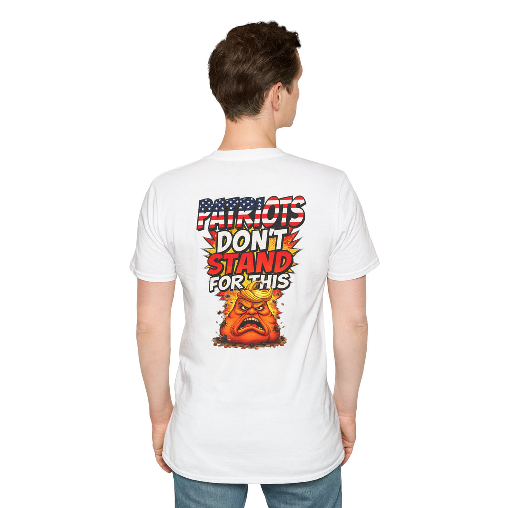 Political Statement T-Shirt — “You’re Either Anti or You’re FA.” / Back: “Patriots Don’t Stand For This Shit”
