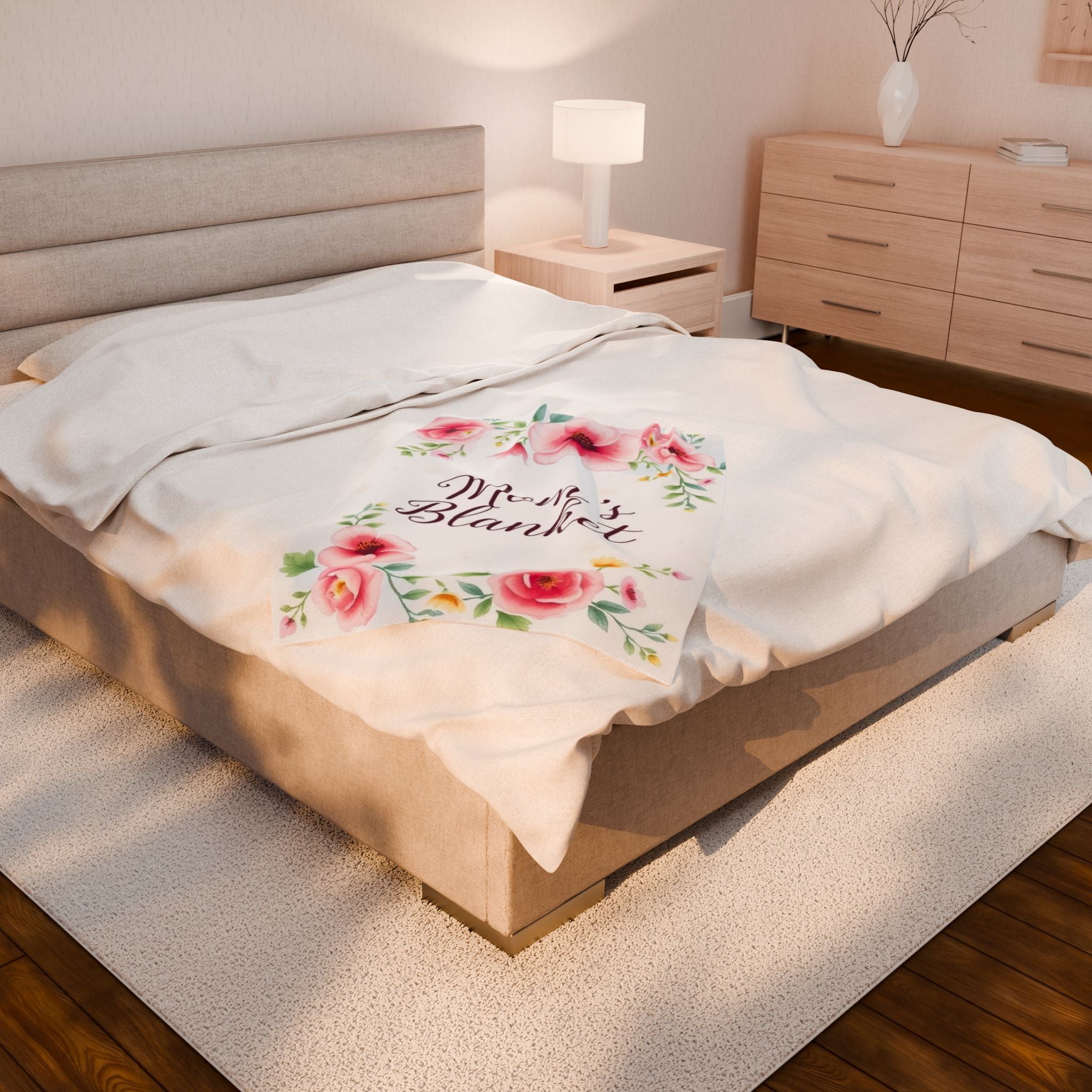 Mom's Blanket Velveteen Plush Blanket – For Comfort and Warmth