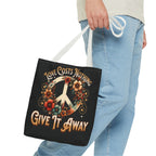 Love Costs Nothing, Give It Away Flag Tote Bag