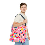 Dots and Drips over Pink Design - Tote Bag