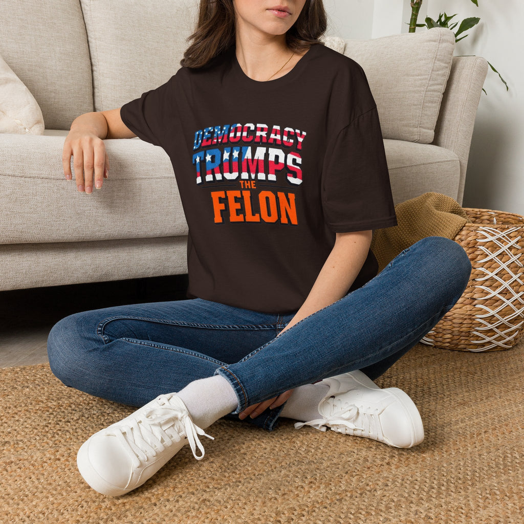 Democracy Trumps the Felon Graphic Tee