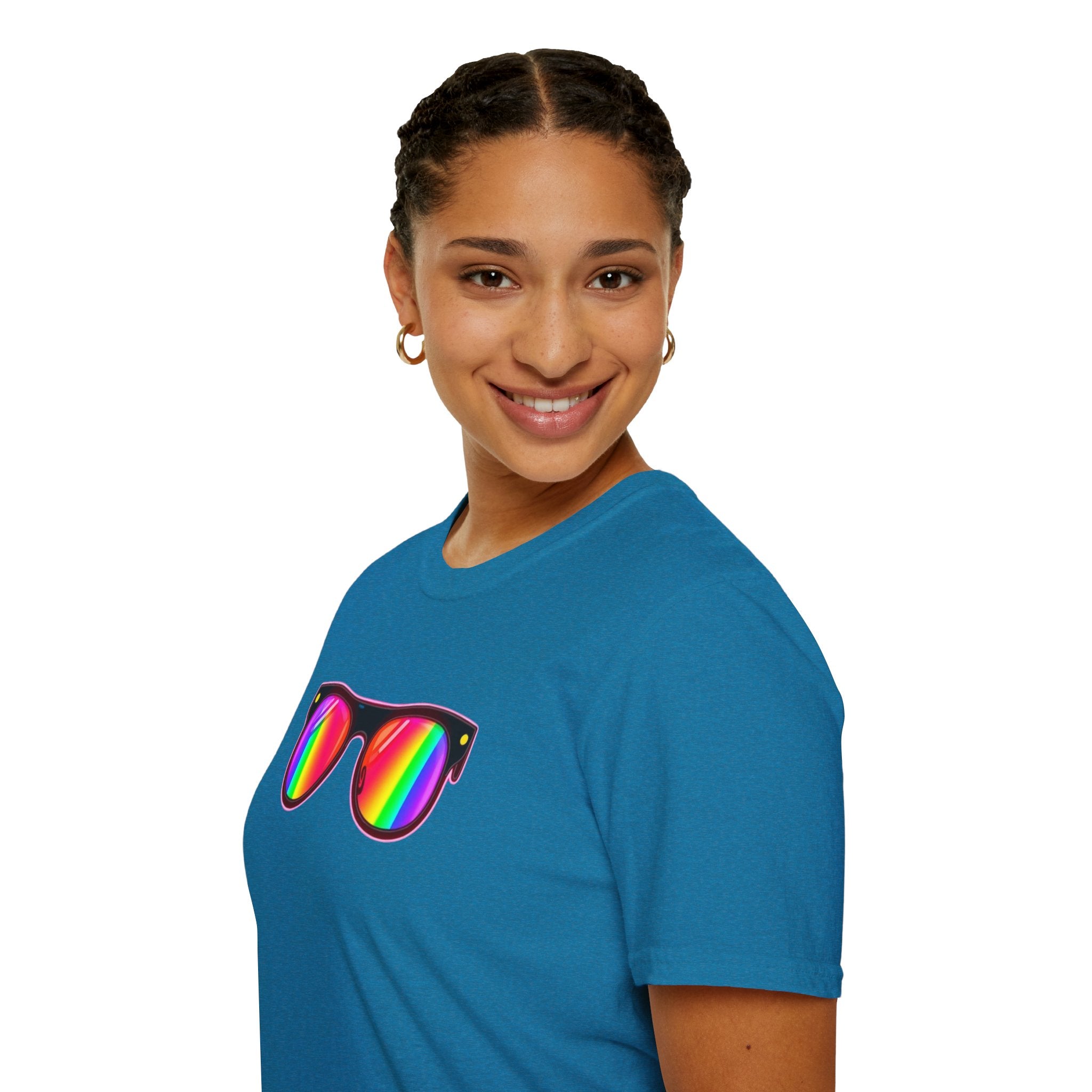 Rainbow Sunglasses Unisex t-shirt