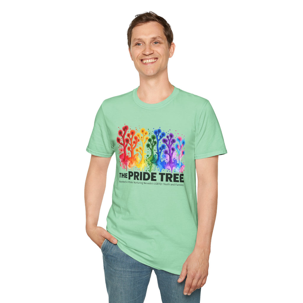 Pride Tree Las Vegas T-Shirt - Black Text