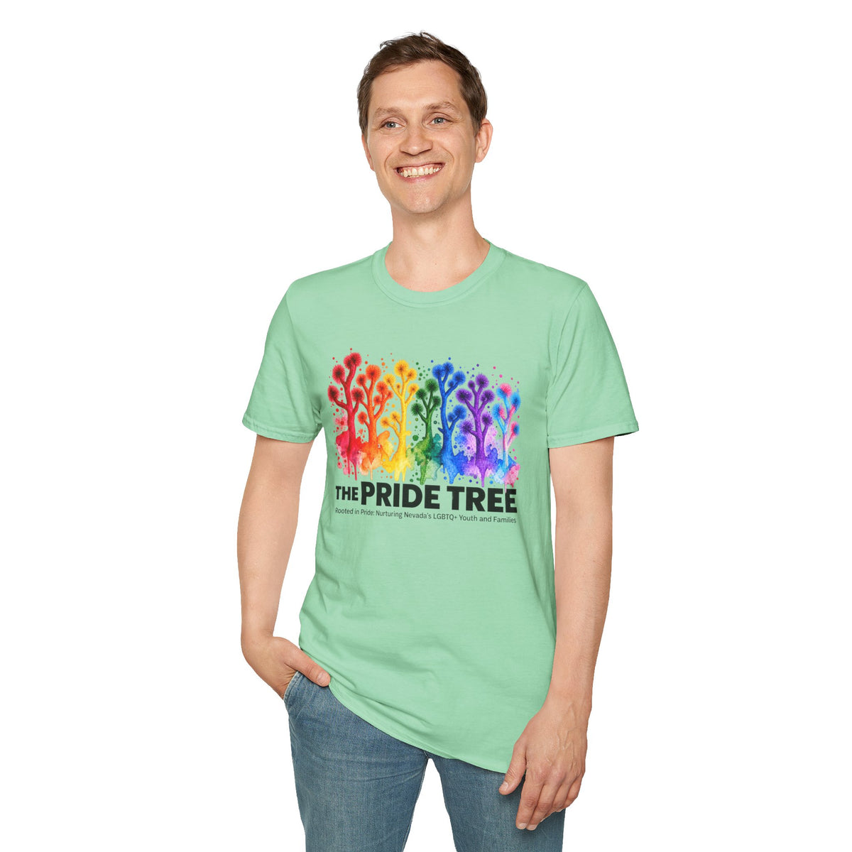 Pride Tree Las Vegas T-Shirt - Black Text