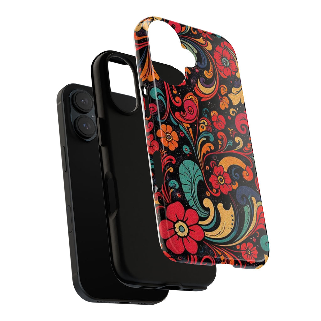 Floral Paisley Tough Case for iPhone — Vibrant Protective Phone Cover