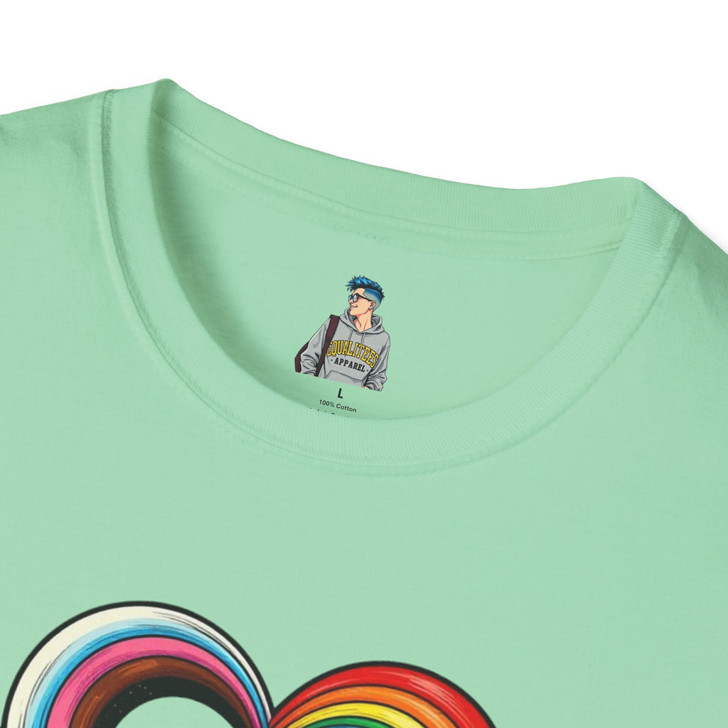 Let Your Love Flow Rainbow Heart T-Shirt