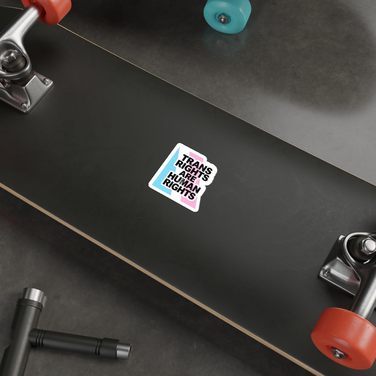 Die-Cut Stickers - TRANS RIGHTS ARE HUMAN RIGHTS