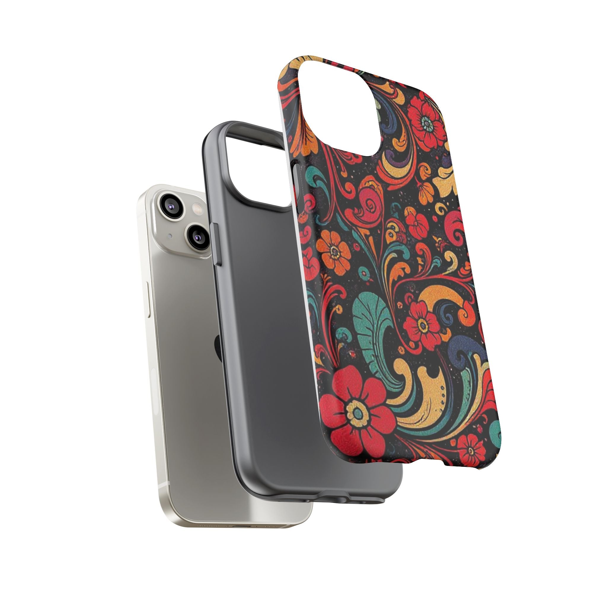 Floral Paisley Tough Case for iPhone — Vibrant Protective Phone Cover