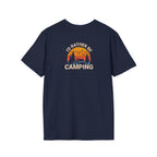 Unisex Softstyle T-Shirt - 'I'd Rather Be Camping' Adventure Tee