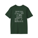 Patriotic Unisex Softstyle T-Shirt - "USA" & History Quote Design