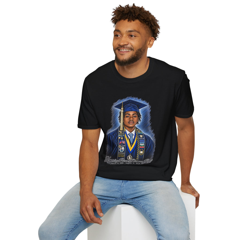 Portrait Front and Back - In Memory of Pierre Damas Bel T-Shirt