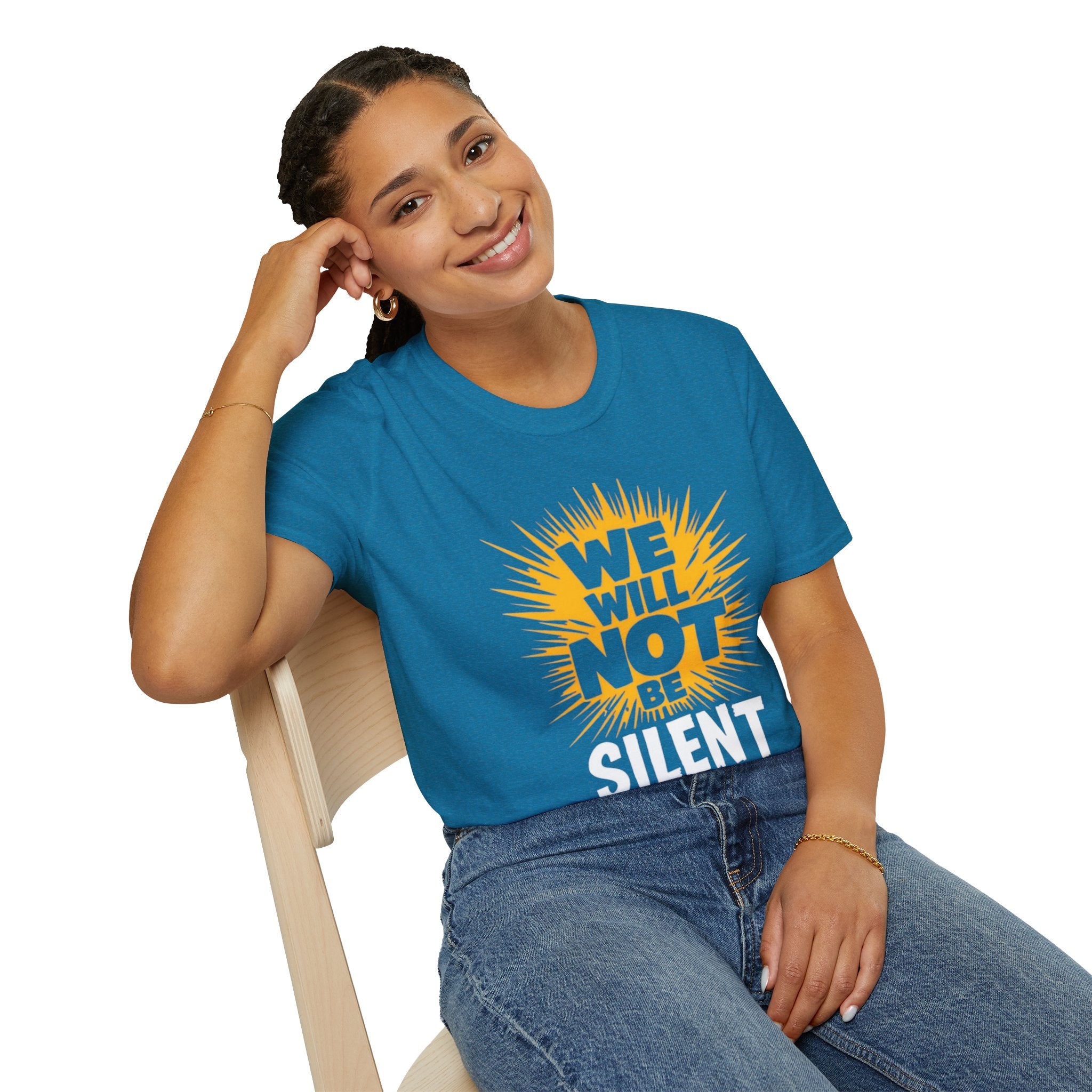 Empowerment Graphic Tee - We Will Not Be Silent | Unisex Softstyle T-Shirt