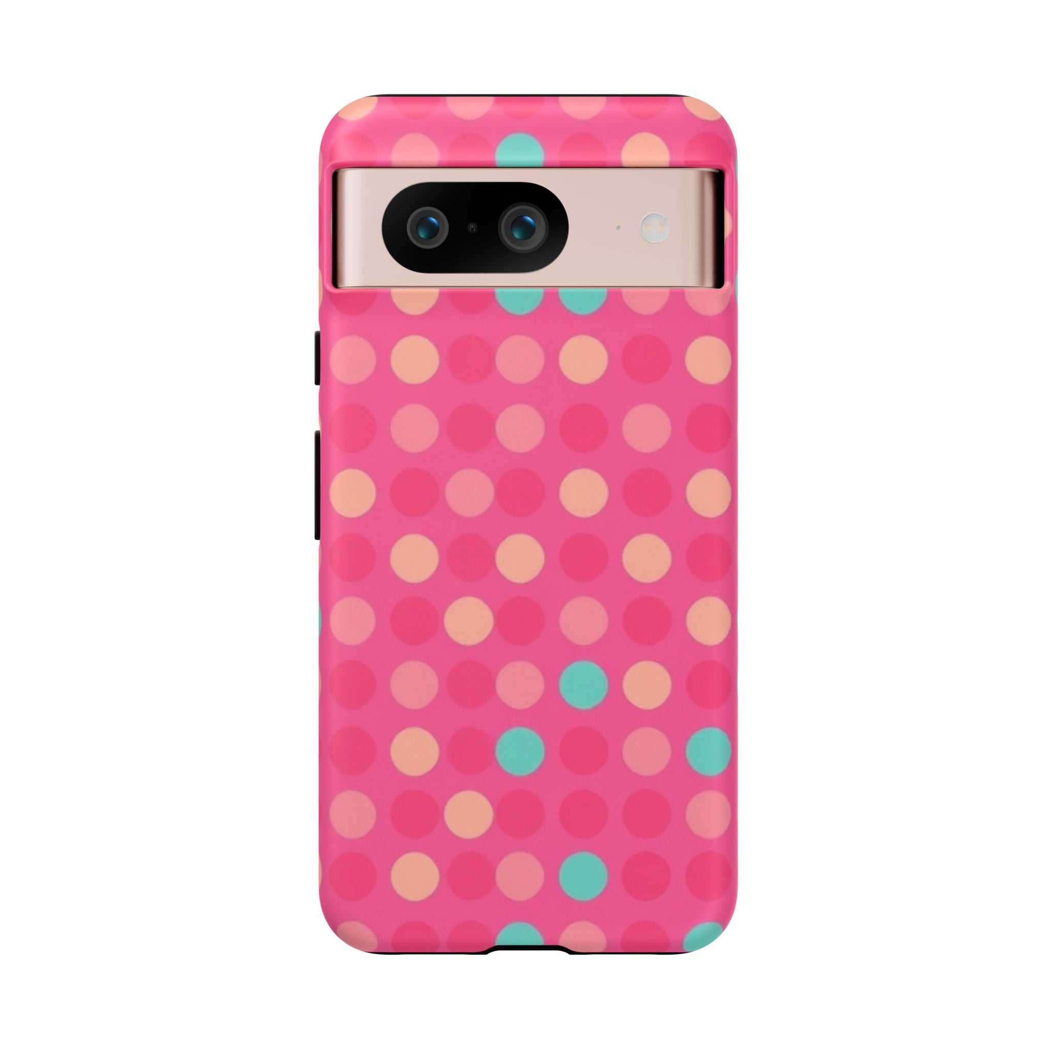 Android OR iPhone Protective Cases - Retro Polka Dots Pattern Tough Case