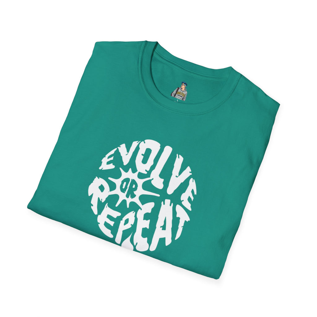 Evolve or Repeat Unisex Softstyle T-Shirt - Modern Inspirational Tee