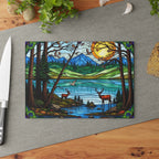 Stained Glass Nature Scene Cutting Board - Perfect Gift for Home Chefs & Nature Lovers