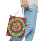 Rainbow Mandala Tote Bag