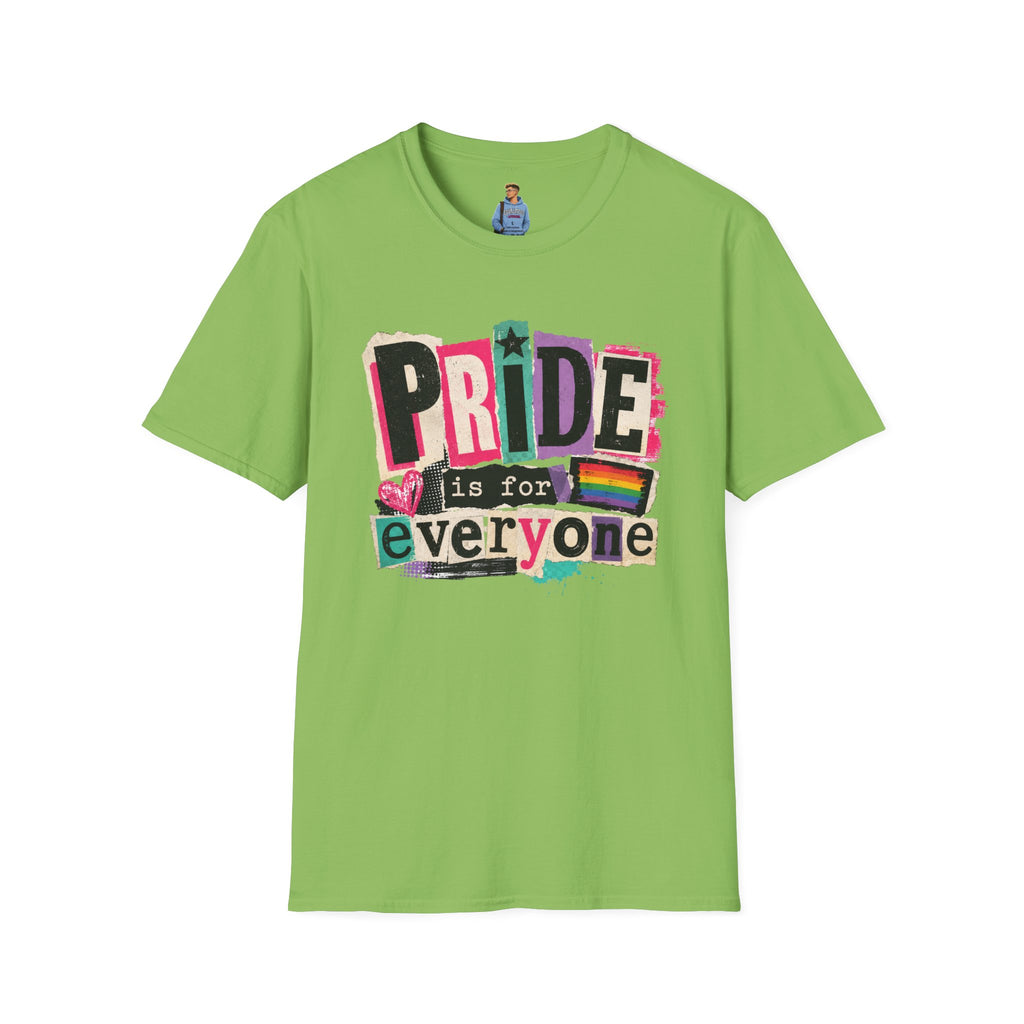 Pride Is for Everyone T-Shirt — Colorful LGBTQ+ Ally Tee