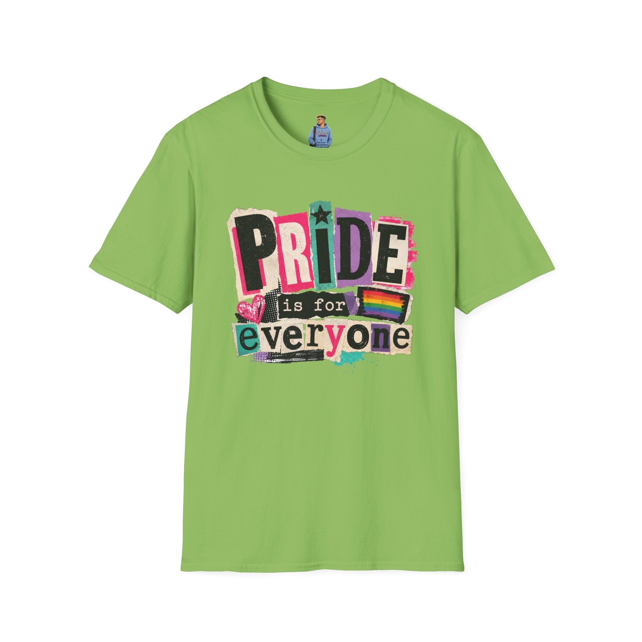 Pride Is for Everyone T-Shirt — Colorful LGBTQ+ Ally Tee