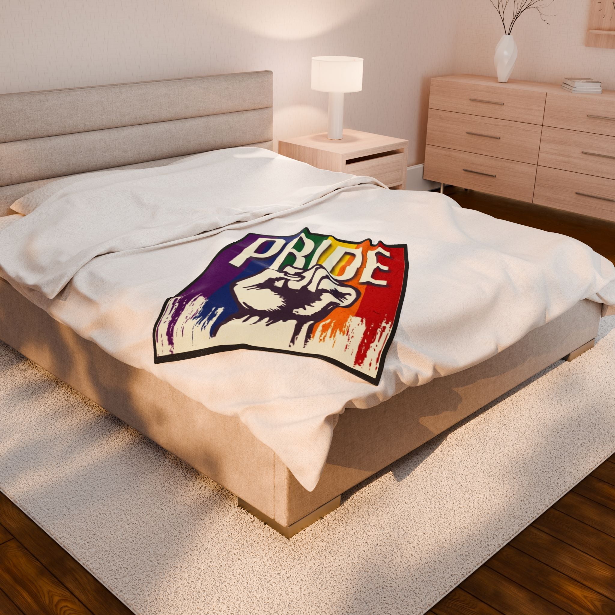 Dripping with Pride Velveteen Plush Blanket – For Comfort and Warmth