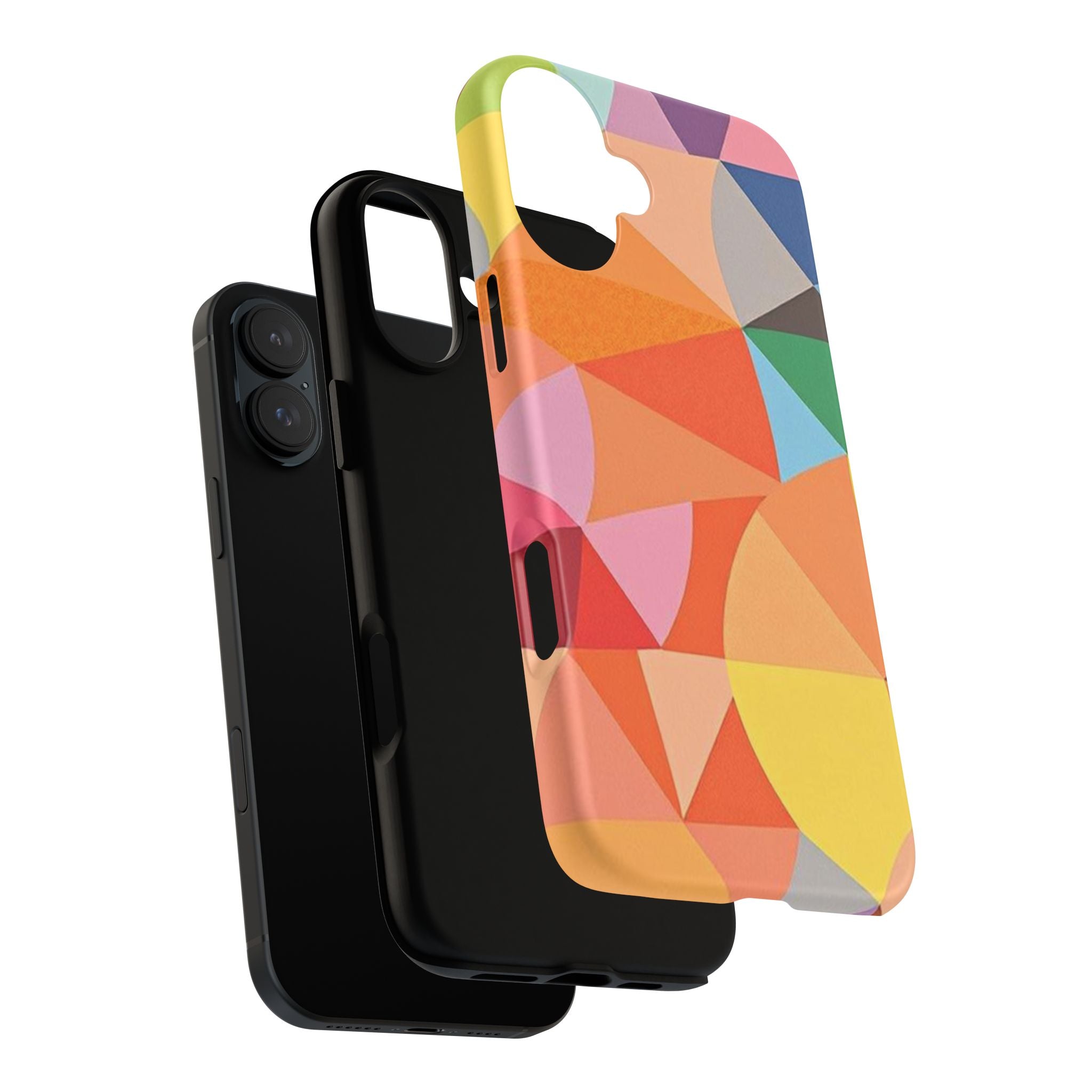 Colorful Geometric Tough Phone Case for iPhone
