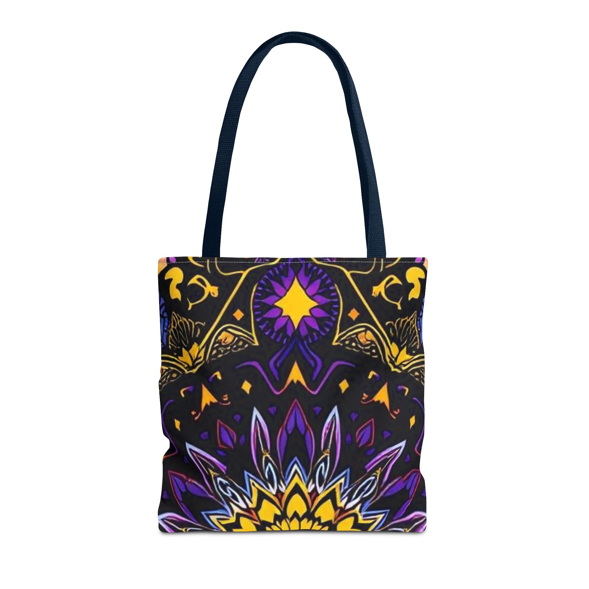 Purple & Yellow Design Tote Bag