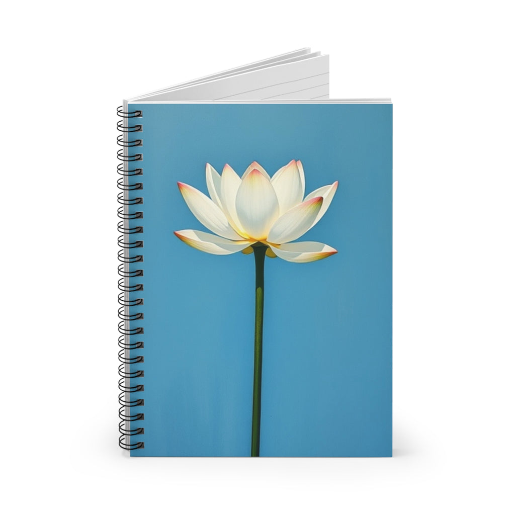 Lotus Blossom Spiral Notebook - Ruled Lined Journal for Inspiration and Creativity