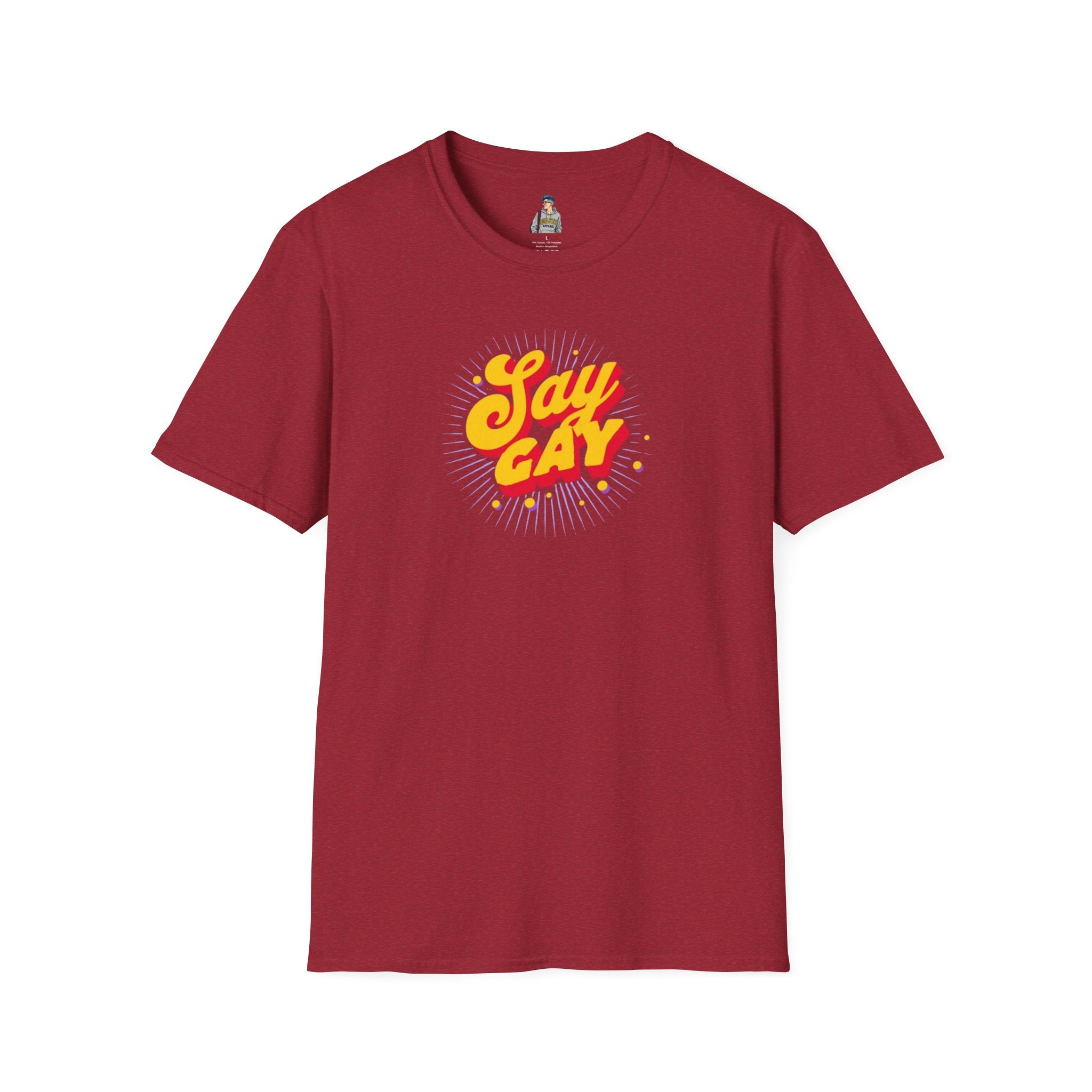 Say Gay Unisex Softstyle T-Shirt