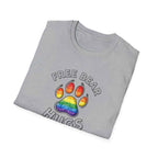 Free Bear Hugs Rainbow Paw T-Shirt